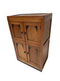 Art Deco Amsterdamse School Cabinet with Four Doors, 1930s